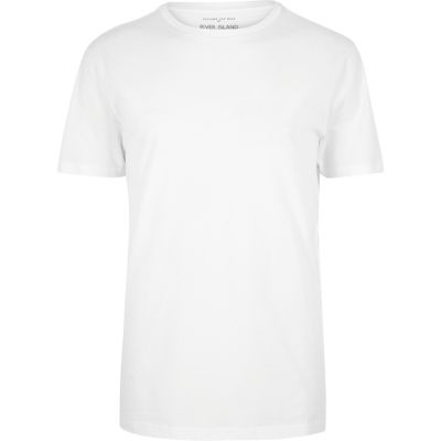 White plain short sleeve t-shirt